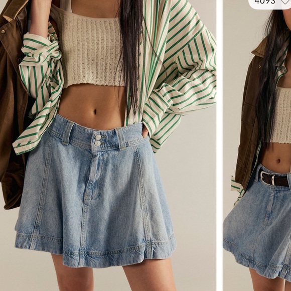Free People Accessories - We the Free Wonderland Denim Skirt
